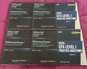 2026 CFA Level I SchweserNotes whole set