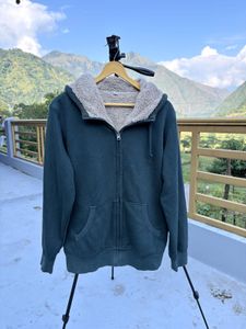UNIQLO unisex Sherpa Lined Zip-Up Hoodie