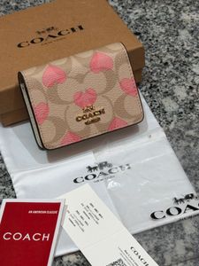 Coach Heart Print Wallet