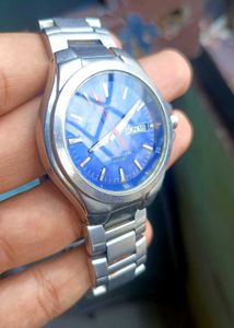 Casio Quartz Watch with Blue Dial