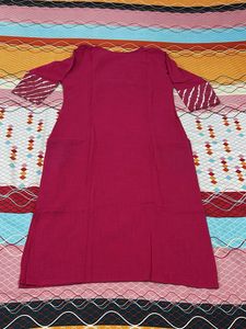 Stylish Pink Kurta &amp; Palazzo Set