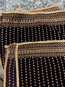 Elegant Embroidered Velvet dupatta