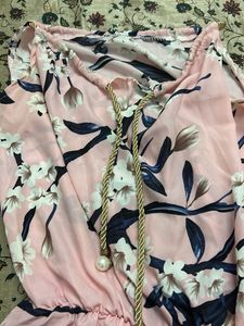 Pink Floral Print Romper