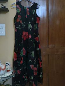 long sleeveless dress floral