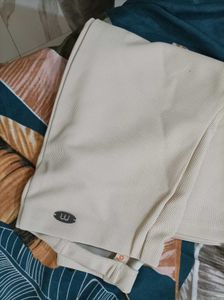 Cream Flared Pants