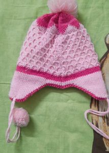 Adorable Pink Knitted Baby Hat