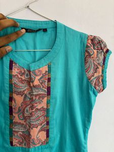 blue kurta s size
