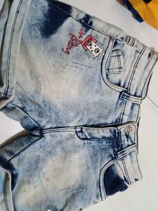 Stylish Acid Wash Jeans