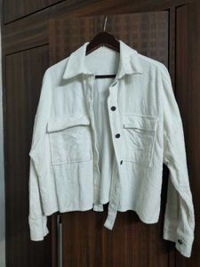 SALE 🛍️ Oversized Corduroy Jacket White Unisex