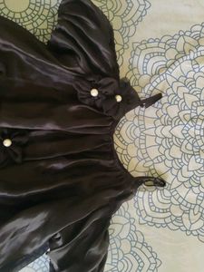 Black Off-Shoulder Party Dress