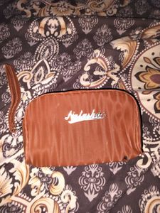 combo Quilted Heart Navy Blue Wallet and brown wal