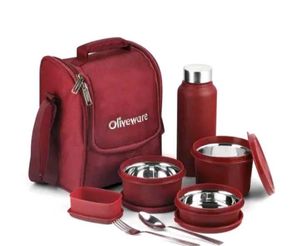 Insulated Lunch Box with Water Bottle