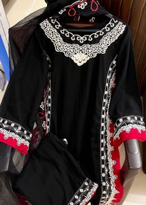 Cutout Lace Pakistani Suit