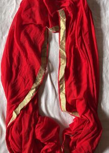 Red And Blue Chiffon Gota Patti Dupatta Combo