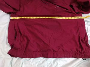 Men's Burgundy Pullover Jacket
