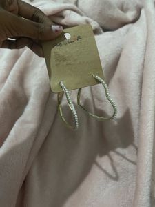 Stylish Pearl Hoop Earrings Set