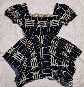 Y2k Vintage Boho Chic Asymettrical Tunic Top