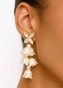 ISHTAARA Gold-Plated Stainless Steel Earrings