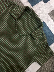 Striped H&amp;M Polo T-Shirt
