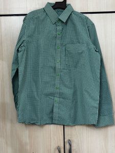Green Gingham Men's Shirt