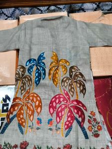 Boys Printed Kurta Pajama Set | Grey &amp; Sky Blue Et