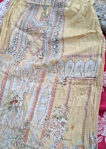 Elegant Beige Kurta Set with Dupatta