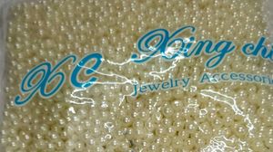 Pear Cream half kg 5mm Beads for Jewelry Making
