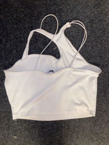 White Cut-Out Tank Top