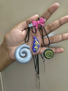 COMBO Handmade Pendants Necklace Trio