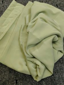 light pista green flowy fabric 2 mtrs