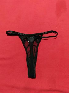 Black Lace Thong