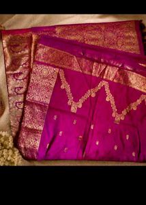 new silk saree with kurti set