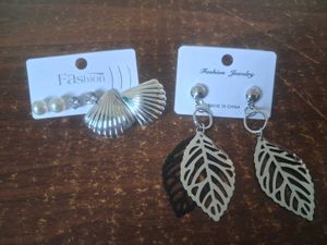 COMBO layered necklace &amp; earing &amp; 3 studs