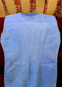 Sleeveless Woman Denim Shirt Dress