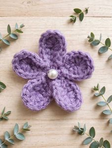 Handmade 20 Red Crochet Flowers with P