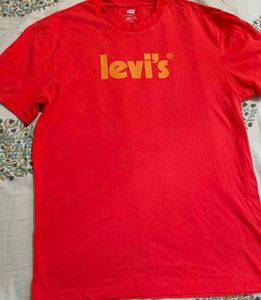 Bright Red Casual T-Shirt