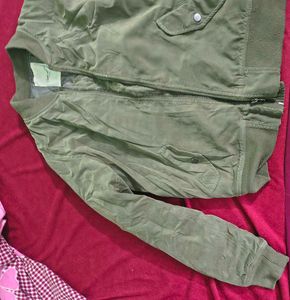 Olive Green Bomber Jacket
