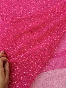Sparkling Pink Net Saree