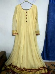 Elegant Embroidered Anarkali Set