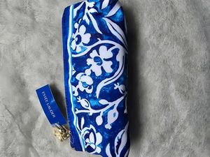 Estee Lauder Pouch - Blue Floral Print