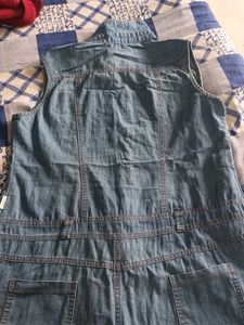 Denim Sleeveless Jumpsuit