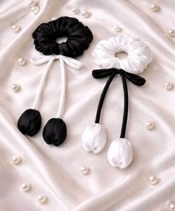 Satin Scrunchies &amp; Bow Set