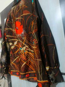 Vintage Floral Print Button-Up Shirt