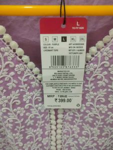 Chic Lavender Embroidered Kurta