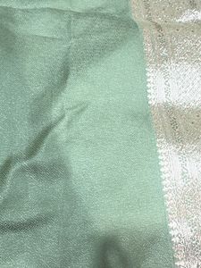 Elegant olive 🫒 Silk Saree with Gold Zari Work
