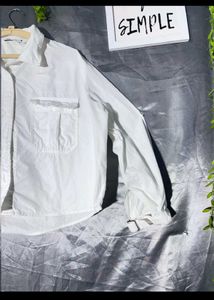 ZARA Classic White Button-Up Shirt