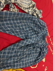 Blue White Printed Kurta Set