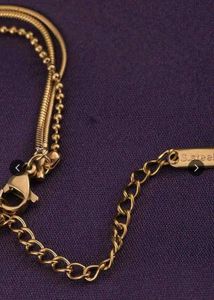 palmonas Layered Gold-Plated Stainless Steel Neckl