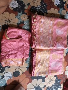 pure pat mekhela sador with blouse
