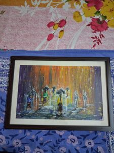 Original Hand Painted Artwork of Rainy Day scene